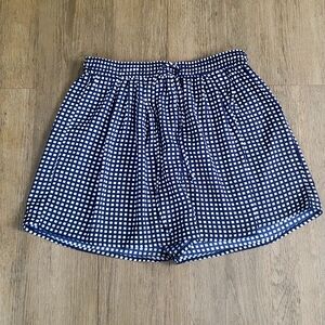 J. Crew mercantile  navy blue and white shorts